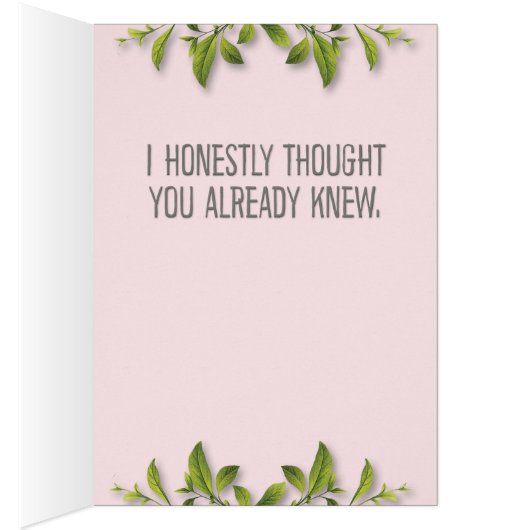 “I’m Sorry I Hurt Your Feelings” Chalkboard Card (Inside (Right))