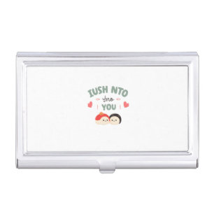 I’m Soy Into You 🍣 Cute Kawaii Sushi Love Business Card Case