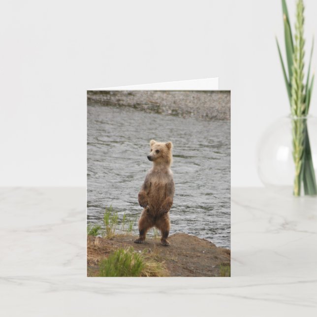 I’m still here bear standing tall card (Front)