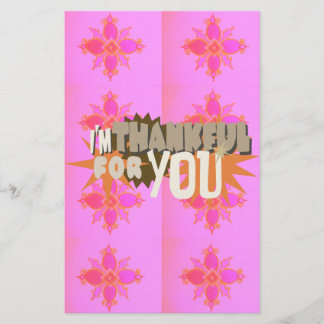 I’m Thankful for You: A Heartfelt Expression  Stationery