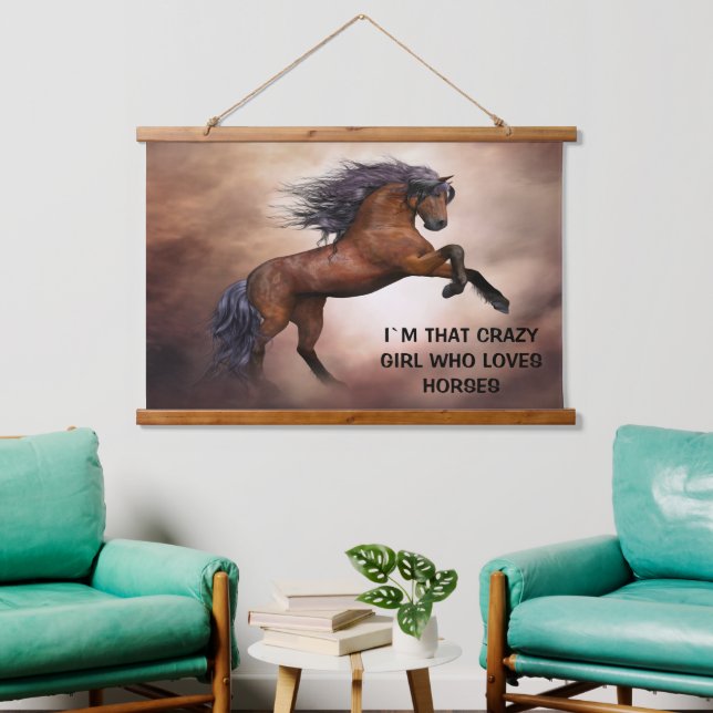 I`M THAT CRAZY GIRL WHO LOVES  YOU HANGING TAPESTR HANGING TAPESTRY (Living Room)