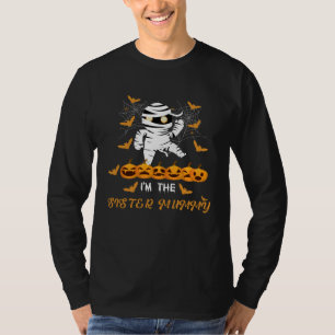 I m The Aunt Mummy Halloween Scary Mummy And Pumpk T-Shirt