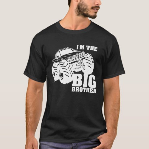 I m The Big Brother Monster Truck Kids Boys Bro T  T_Shirt