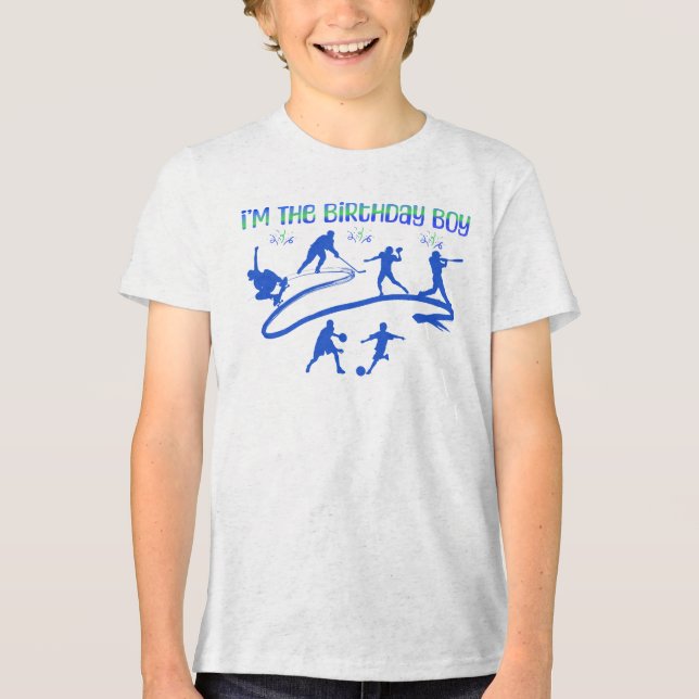 I’m the birthday boy t-shirt Tri-Blend shirt (Front)