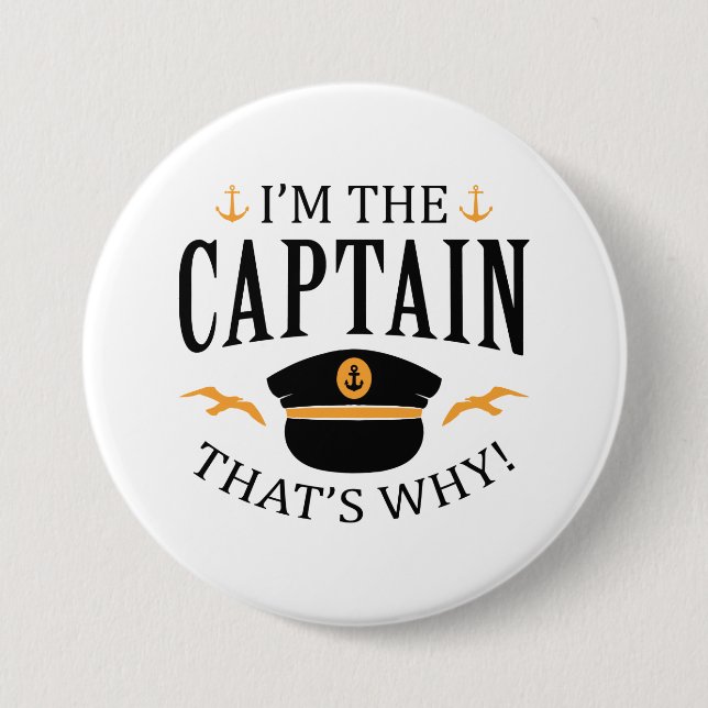 I’m The Captain Button (Front)
