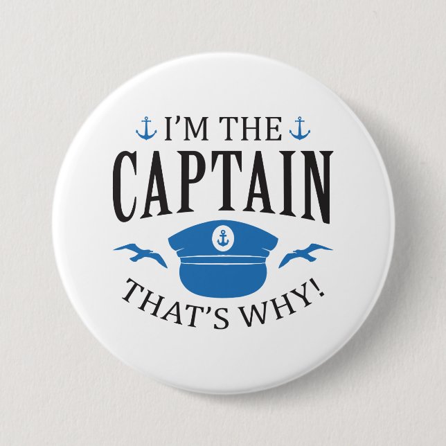I’m The Captain Button (Front)