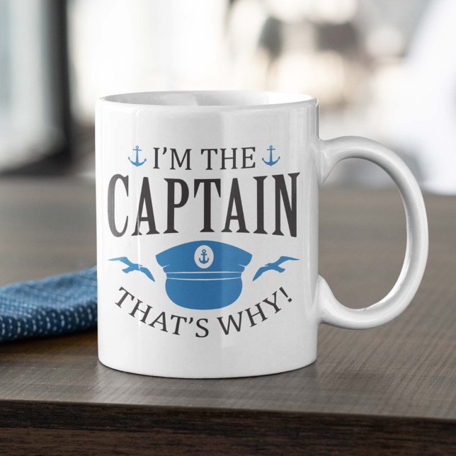 I’m The Captain Coffee Mug (funny captain mug)