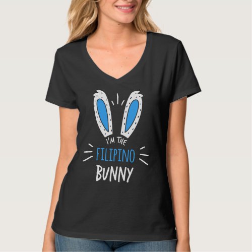 I M The Filipino Bunny Ears Philippines Easter Sun T_Shirt