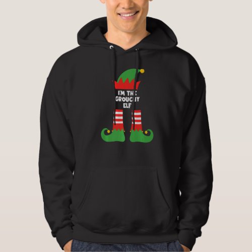I M The Grouchy Elf Funny Matching Family Group Ch Hoodie