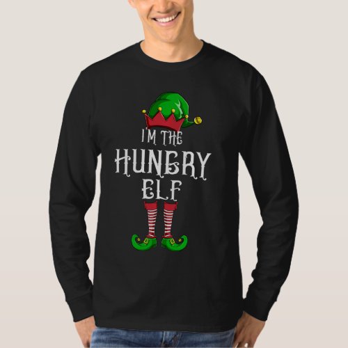 I M The Hungry Elf Matching Family Group Christmas T_Shirt