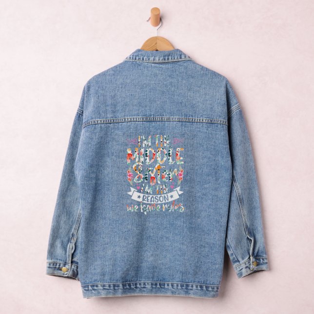 I’m the middle sister I’m the reason we have rules Denim Jacket (Hangar)