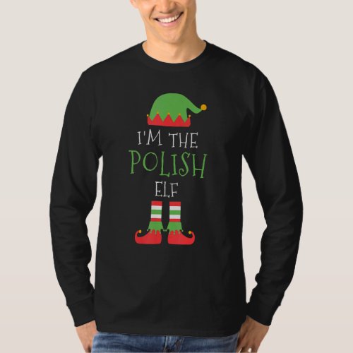 I M The Polish Elf Christmas Family Matching Group T_Shirt