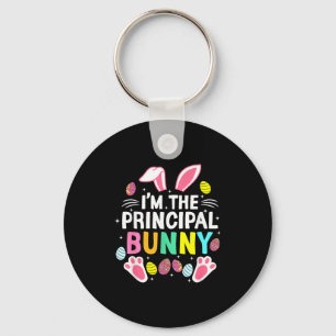 I’m The Principal Bunny Happy Easter Day Cute _1  Keychain