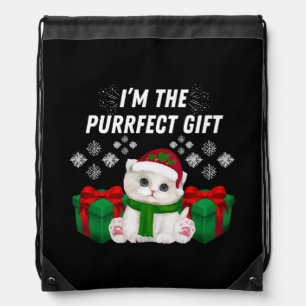 I m The Purrfect Gift Drawstring Bag