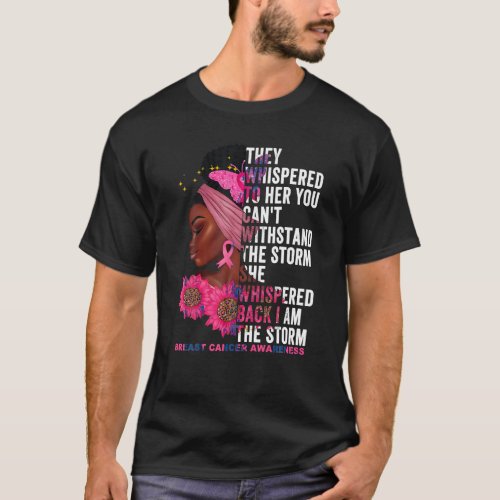 I m The Storm Black Women Breast Cancer Survivor P T_Shirt