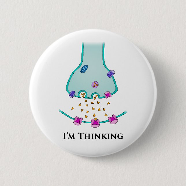 I’m Thinking Neuron Synapse Button (Front)