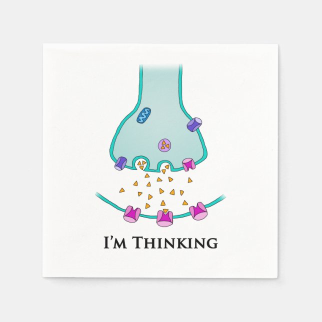 I’m Thinking Neuron Synapse Napkins (Front)
