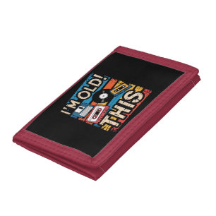I’m This Old Colorful Retro Music Nostalgia Tri-fold Wallet