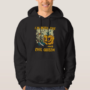 I m With The Evil Queen Halloween Marriage Costume Hoodie