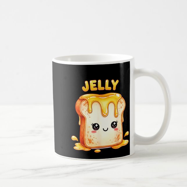 I’m With The Jelly Funny Matching Couple Cute Kawa Coffee Mug (Right)