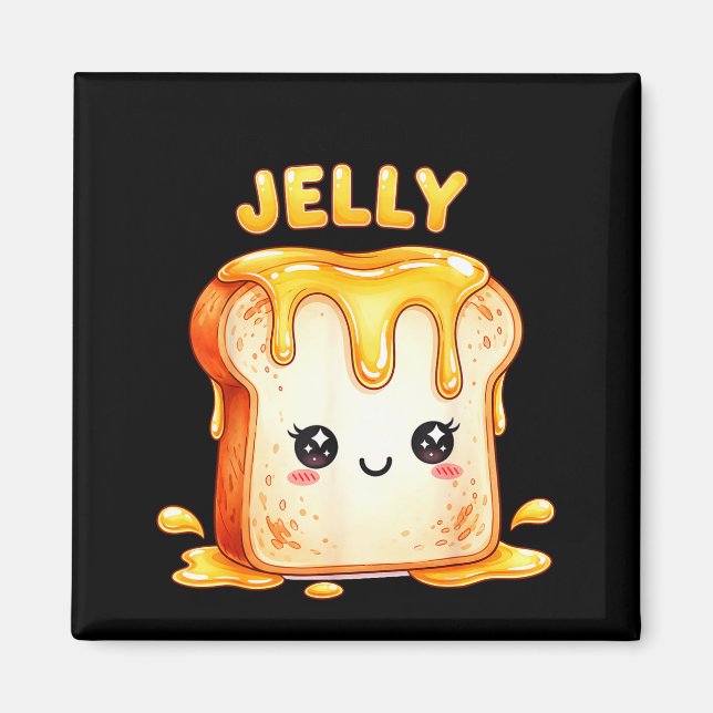 I’m With The Jelly Funny Matching Couple Cute Kawa Magnet (Front)