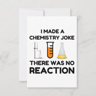 I Made A Chemistry Joke Thank You Card
