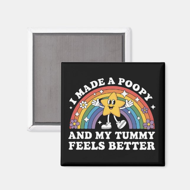 I Made A Poopy Funny Inappropriate Vacation Swap  Magnet (Front/Back)