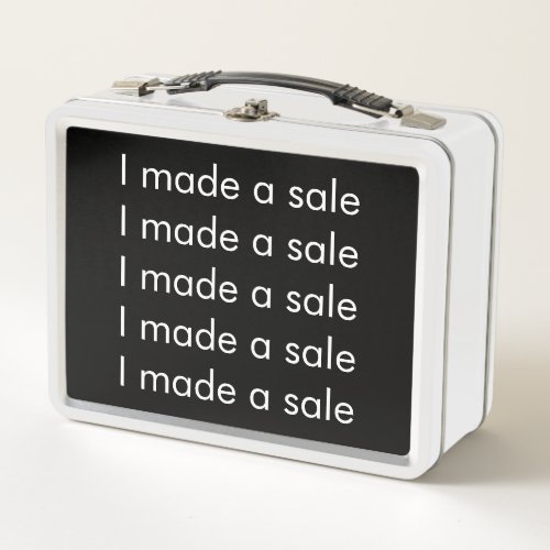I Made A Sale Positive Affirmations Metal Lunch Box