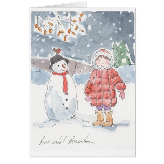 I made a Snowman! Cards (Front)