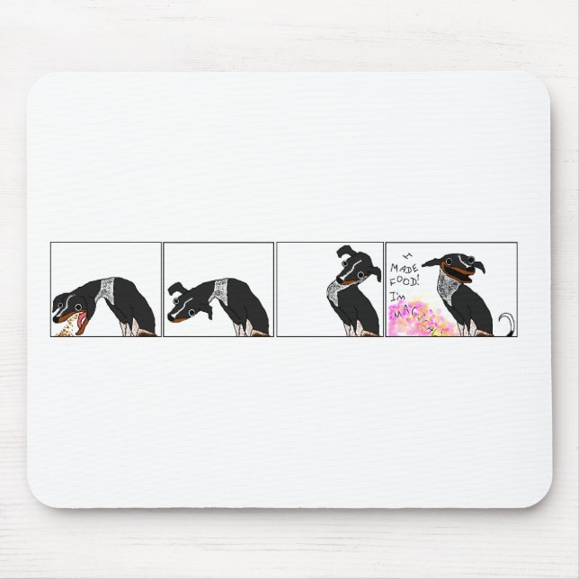 "I made food" Mouse Pad (Front)