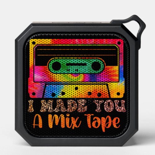 I Made You A Mixtape Leopard Print Bluetooth Speaker