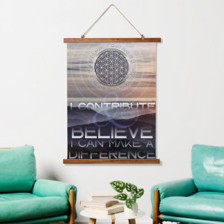 I make a difference - Affirmation Wordings Hanging Tapestry