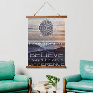 I make a difference - Affirmation Wordings Hanging Tapestry