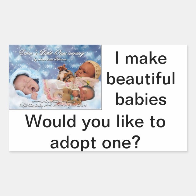 I make babies reborn doll sticker (Front)