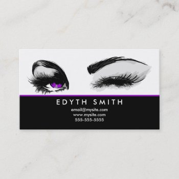 I Make Beauty Happen Business Card by Creativemix at Zazzle