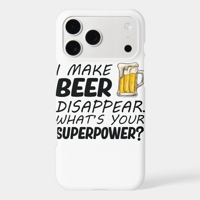 I Make Beer Disappear Iphone Case (Back)