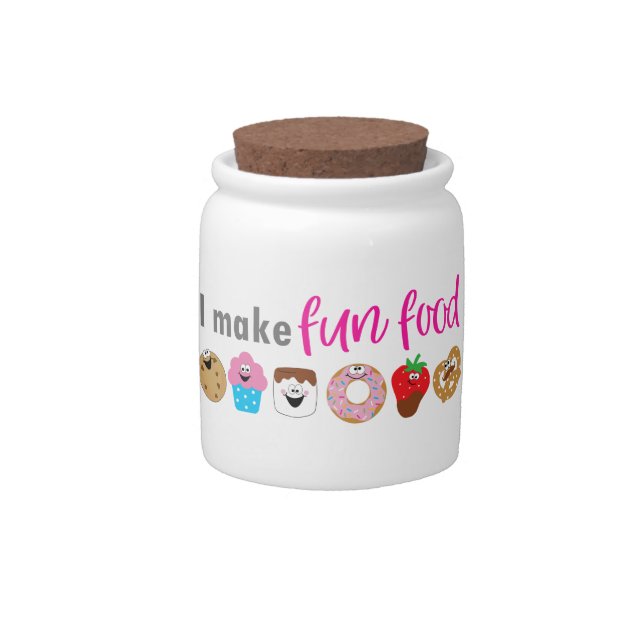 I Make Fun Food Candy Jar (Front)