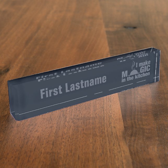 I Make Magic custom name plate (Side)