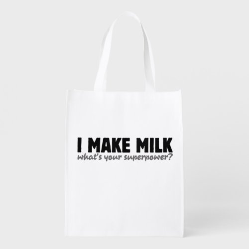 I make milk reusable grocery bag