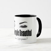 I Make People Beautiful What's Your Superpower Mug (Front Right)