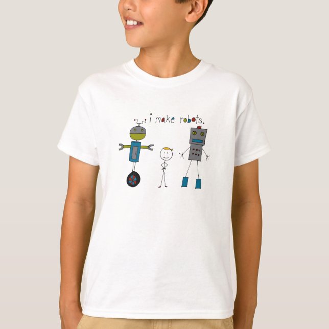 I Make Robots (boy) Tee (Front)