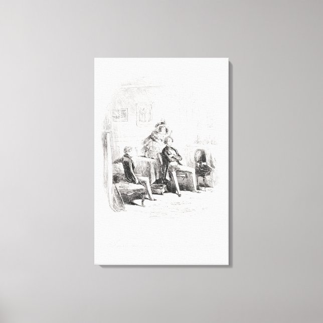 I make the acquaintance of Miss. Mowcher Canvas Print (Front)