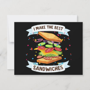 I Make The Best Sandwiches Dress for Food Lovers - Invitation