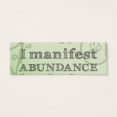 I Manifest Abundance By Being Grateful Affirmation (Back)