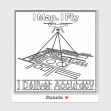 I map, I fly drone sticker