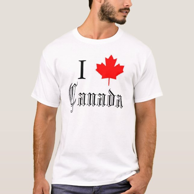 "I (maple leaf) Canada" T-Shirt (Front)