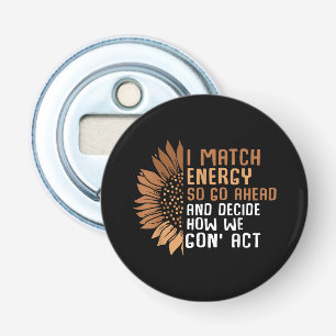 I Match Energy Empowerment African American Afro W Bottle Opener