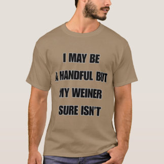 I May Be A Handful But My Weiner Sure Isnt funny r T-Shirt