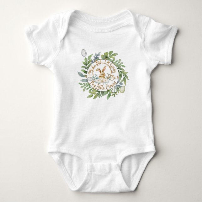 I may be But I am Going To Be a BigLittle Cousin  Baby Bodysuit (Front)