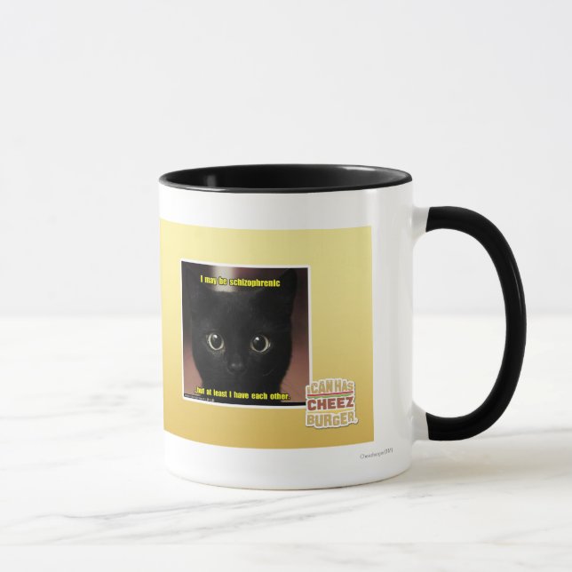 I may be schizophrenic mug (Right)